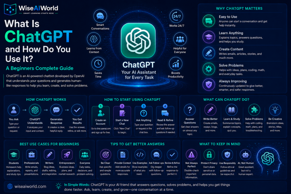 What is ChatGPT and how to use it complete beginners guide 2026
